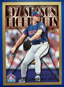 Roger Clemens 1998 Topps #475 Toronto Blue Jays ️ casi nuevo o mejor - Imagen 1 de 2