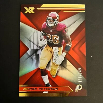 2019 Panini XR Red #34 Adrian Peterson /249 Washington Redskins - Image 1 of 2