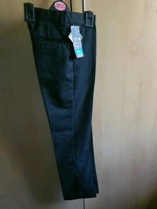 Ex BHS Boys Black School Trousers Slim Fit Age 11 / 146 cm. #2 - Picture 1 of 2
