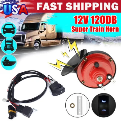 UTV Horn Kit with Rocker Switch For Polaris RZR XP 1000 Can-Am Maverick X3 Honda - Imagem 1 de 4