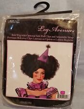 Bob Wig with Optional Side Puff Clips by Leg Avenue  Fancy Dress   New