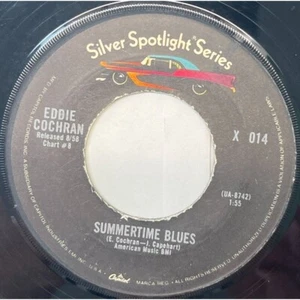 Eddie Cochran Summertime Blues / Cut Across Shorty 45 Rock Spotlight Series - Picture 1 of 6