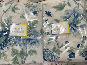 $350 Matouk Italy NWT 2pc STANDARD Shams 100% Linen Simone Sea Italian - Picture 1 of 4