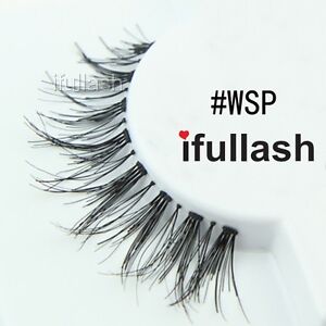 #WSP 6 or 12 pairs of ifullash 100% human hair Eyelashes- BLACK