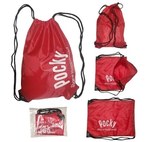 NUEVA Mochila Pocky Nylon con Cordón Promocional Bolso de Transporte Tamaño 17 x 13 pulgadas - Imagen 1 de 6