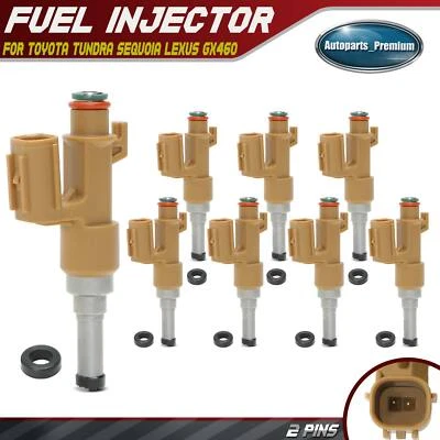 8x Fuel Injector for Toyota Tundra 2009-2021 Sequoia 2008-2022 Lexus GX460 LX570 - Image 1 of 4
