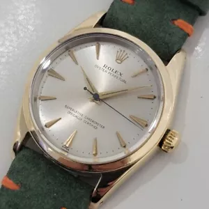 Mens Rolex Oyster Perpetual Ref 1014 34mm Gold Capped Auto 1960s Vintage RA445 - Picture 1 of 12