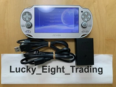 PS Vita Ice Silver PCH 10007 Console Charger PSV Fat [CC] - Image 1 of 4