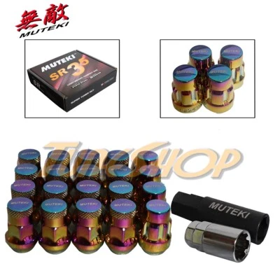 MUTEKI LOCK SR35 WHEELS LUG NUTS 12X1.5 M12 1.5 ACORN RIMS CLOSE END 20 NEO-C H - Image 1 of 2