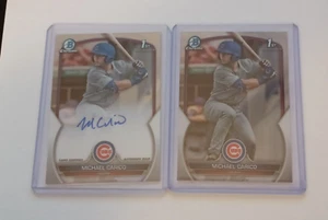 2023 Bowman Draft Chrome Autograph CDA-MCA MICHAEL CARICO 1st Auto Cubs + Base - Picture 1 of 2