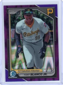 Bowman #BCP-132 2024 Tony Blanco Jr. refractor RayWave púrpura 143/250 - Imagen 1 de 2