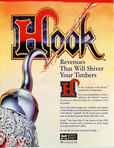 Hook Data East Mint Pinball Flyer / Brochure / Ad - Picture 1 of 2