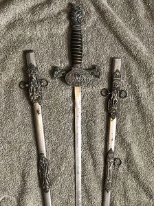 Ceremonial Sword Knights of Pythias FCB M.C. Lilley Antique Guy A Stimpson - Picture 1 of 12