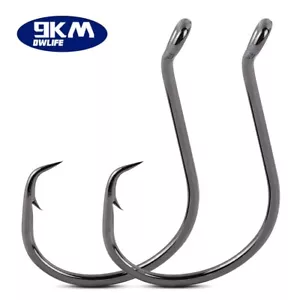 Saltwater Fishing Hooks Octopus Circle Hooks Offset Point Hook for Live Cut Bait - Picture 1 of 16