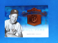 2005 UPPER DECK HALL OF FAME WHITEY FORD #CC-WF2 COOPERSTOWN #/50 NY YANKEES