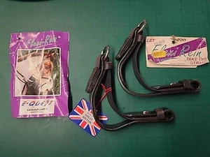 Englische Leder Flexi Zügel, Neu. Ponygröße, schwarz.( Ref: 351Y ) - Bild 1 von 9