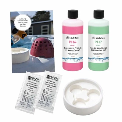 Saubifux® - Kalibrierung Set für ICO Sonden mit pH 4, pH 7, ORP 470 mV