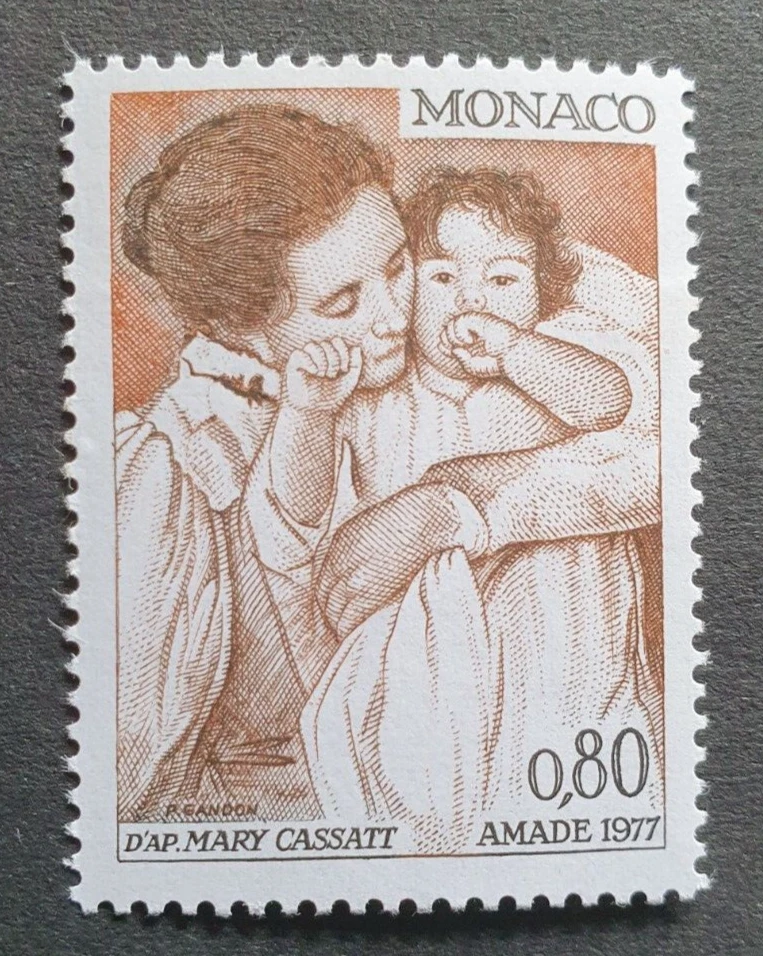 1977 МОНАКО ФРАНЦИЯ ДЕТИ AMADE VF MNH - Изображение 1 из 1