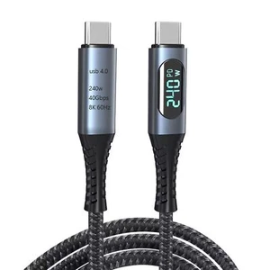 USB4 Thunderbolt 4 Cable PD 240W 8K@60Hz 40Gbps USB-C Data Transfer 3.3ft - Picture 1 of 7