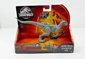 Nuevo Jurassic World Dino Rivals Savage Strike Velociraptor Figura Azul Coleccionista - Imagen 1 de 2