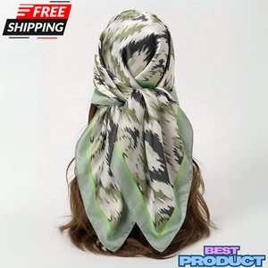 Women's 90cm Square Scarf New Spring Bandana Silk Feel Versatile Head Neck Scarf - Picture 1 of 43