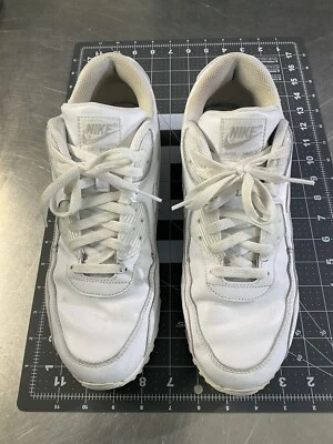 Nike Air Max мужской белый кожаный размер 12 работает теннис Athletic туфли кроссовки - Изображение 1 из 4