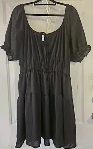 NEW Size 3XL (XXXL) Black Ruffled Womens Blouse-dg2210 - Picture 1 of 5