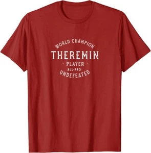 Retro World Champion Theremin Player All-Pro Undefeated T-Shirt *NEW 10 Colors* - Picture 1 of 11