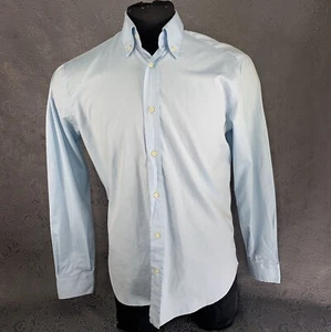 Culturata & Thomas Mason Teal Button Down Shirt 15 3/4 - 40 M Italy - Picture 1 of 8