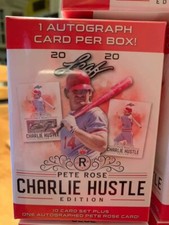 2020 Leaf PETE ROSE Charlie Hustle Factory-Sealed Box - AUTOGRAPH! 10 card set