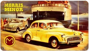 Morris Minor verrostet Blechschild 345mm x 200mm (PST) - Bild 1 von 1