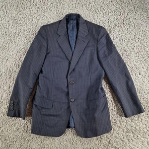 Prada Blazer Mens Small 38R Blue Pinstripe Jacket Milano - Picture 1 of 12