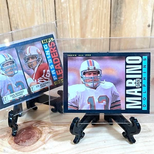 1985 Topps Football #314 & #192 Dan Marino 2nd Year Miami Dolphins Free Shipping - Picture 1 of 4