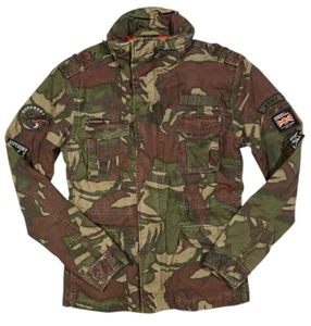 Men’s SUPERDRY Rookie Edition Camouflage Military Utility Jacket Size Small - Picture 1 of 9