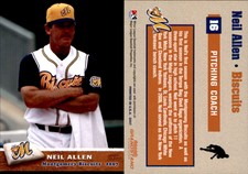 Neil Allen 2007 Grandstand Montgomery Biscuits #1 Card *AutographDen*