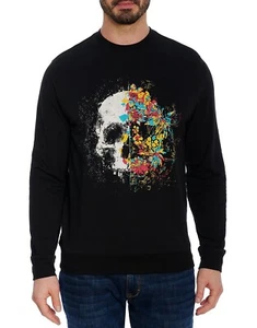 Robert Graham Skull Mens Tshirt pullover Sweat shirt Medium Large XL NEW $148 - Picture 1 of 4