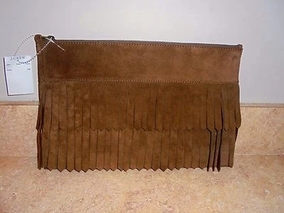 MADEWELL ЗАМШЕВАЯ БАХРОМА ЗАСТЕЖКИ НОВЫЙ С ЯРЛЫКАМИ #F5800 ТЕМНО-КОРИЧНЕВЫЙ - Изображение 1 из 4