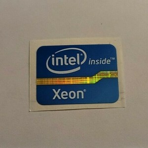 Original intel Xeon --  18 x 24.5 mm case sticker badge NEW