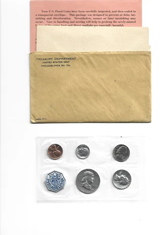 1963 - P.C. US Mint 5-Coin Set with Original Envelope Philadelphia Cover