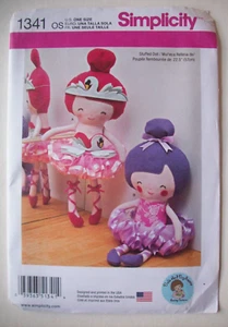 22" Ballerina Dolls and Daydreams decor pattern 1341 UNCUT - Picture 1 of 2