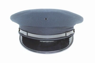 Bayly,Inc Round Duty Uniform Cap Navy Blue w Black Visor USA Made Sizes XS-XL - Image 1 of 4