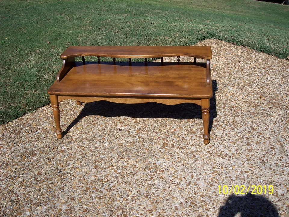 BAUMRITTER #365140 by Ethan Allen  Heirloom Nutmeg  MAPLE #2553 COFFEE TABLE  - Image 1 of 4