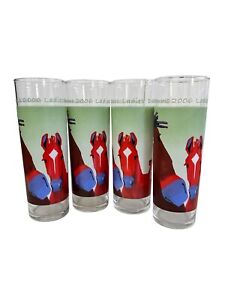 Churchill Downs Ladies Day Drinkware set of 4 Horse Foal Races glasses