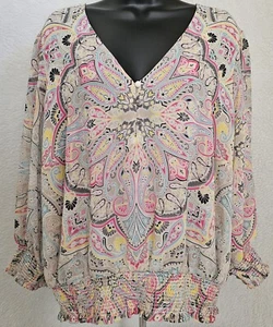 Camisa Top Blusa Mujer Calvin Klein Talla L XL Multicolor Floral NUEVA - Imagen 1 de 24