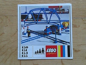 LEGO - Alte Bauanleitung LEGO 150 / 151 / 154 / 155 LEGO Gleisbaupläne Eisenbahn - Bild 1 von 5