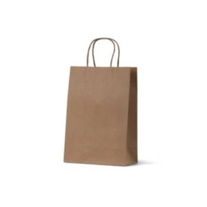Brown Kraft Paper Carry Bags Extra Small Carton of 500 - Picture 1 of 1
