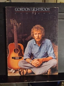 Gordon Lightfoot Songbook Sundown Guitar Piano Photos 10 SONGS 1974 Very Good - Picture 1 of 14