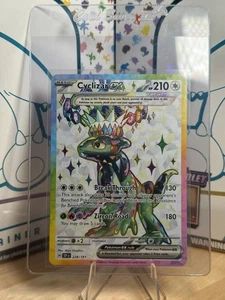 Pokémon TCG Cyclizar ex 228/191 Sv08: Surging Sparks Holo Full Art Rainbow  - Picture 1 of 2