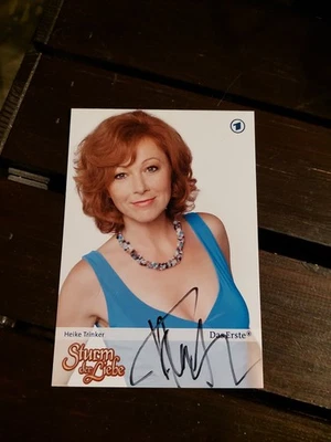 Autogramm AK Autogrammkarte Heike Trinker Schauspielerin Sturm der Liebe  - Bild 1 von 2