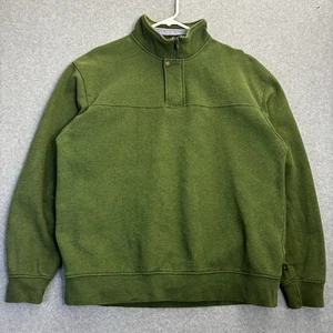 Orvis Quarter Zip Pullover grün Fliegenfischen bestickt Baumwollmischung Herren XL - Bild 1 von 7